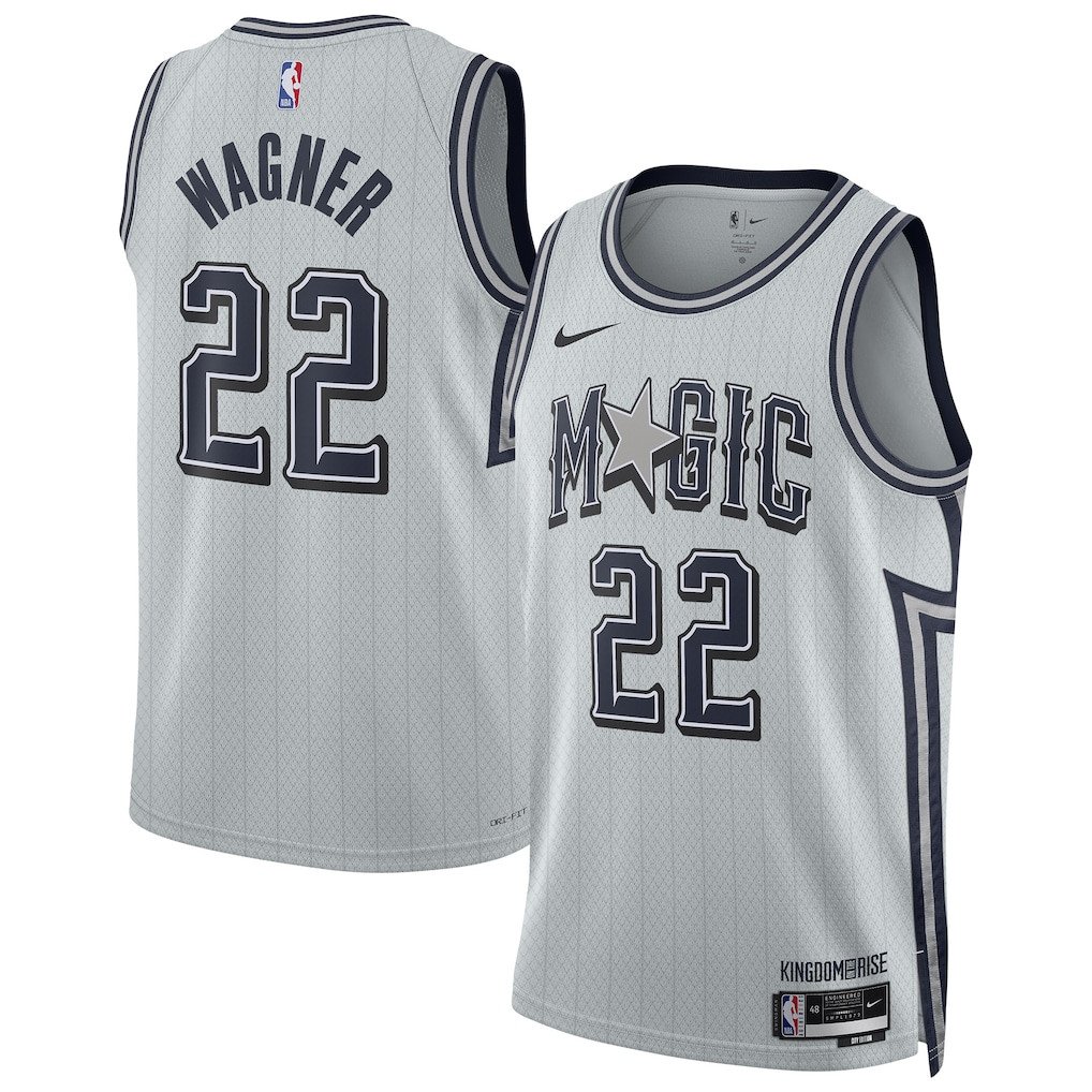 Franz Wagner 22 Orlando Magic Unisex 2024/25 Swingman Player Jersey City Edition Silver - Gohipanda