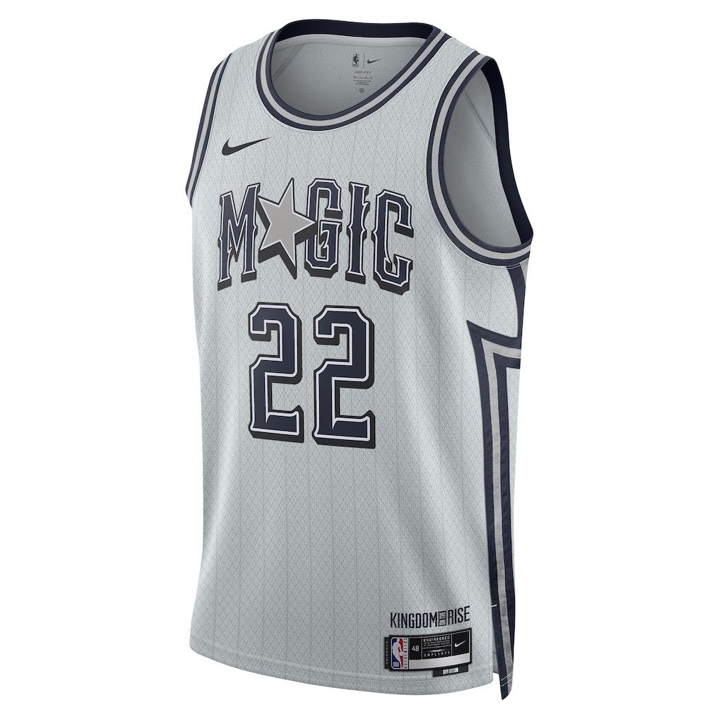Franz Wagner 22 Orlando Magic Unisex 2024/25 Swingman Player Jersey City Edition Silver - Gohipanda - Image 2