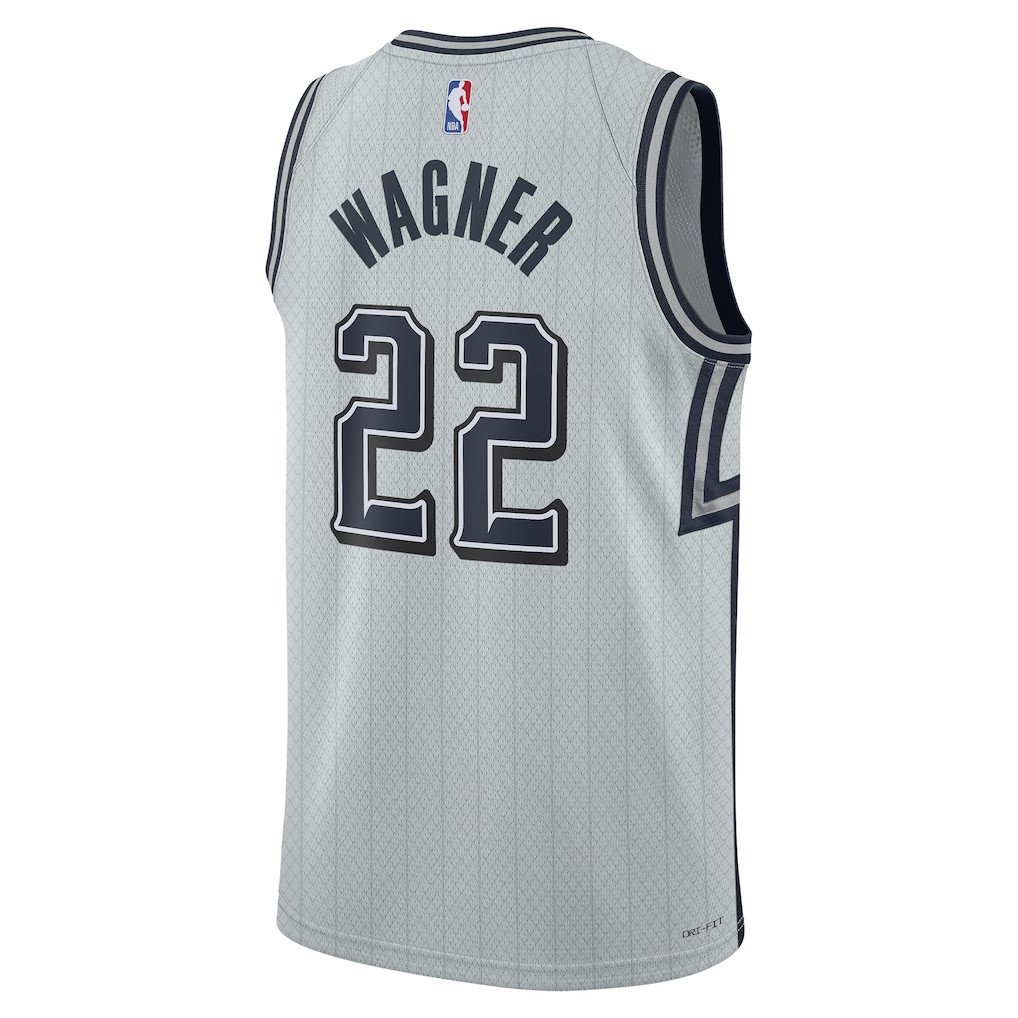 Franz Wagner 22 Orlando Magic Unisex 2024/25 Swingman Player Jersey City Edition Silver - Gohipanda - Image 3
