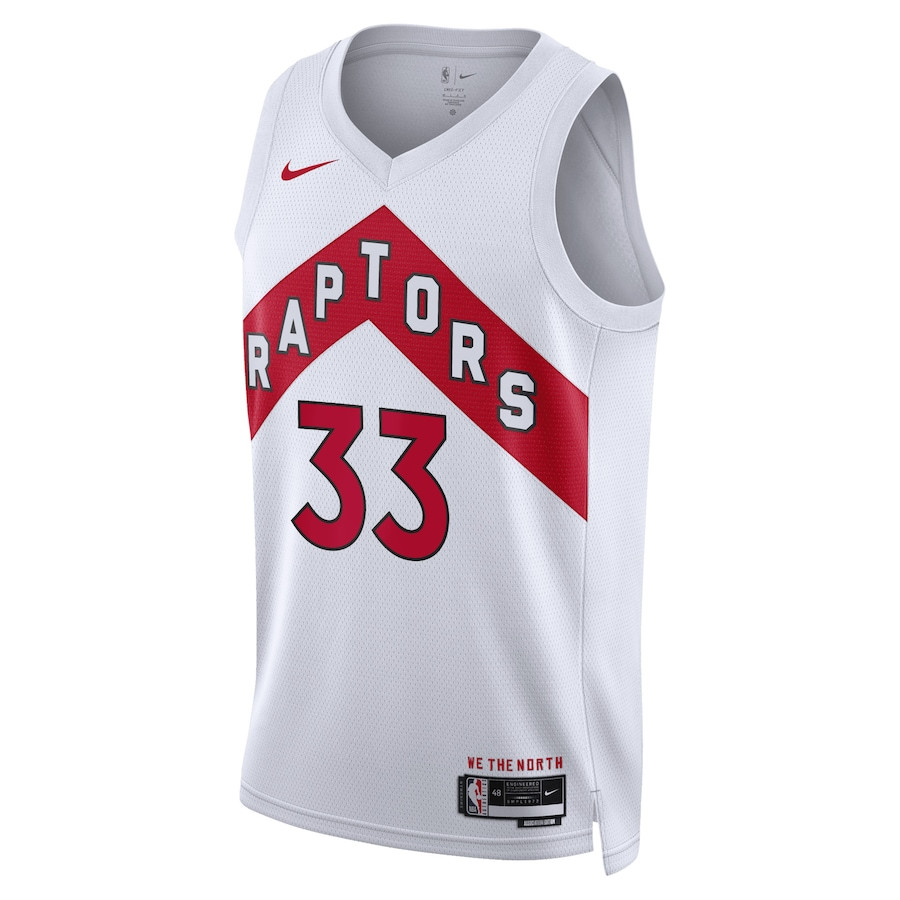 Gary Trent Jr. 33 Toronto Raptors Unisex Swingman Jersey Association Edition White - Gohipanda - Image 2