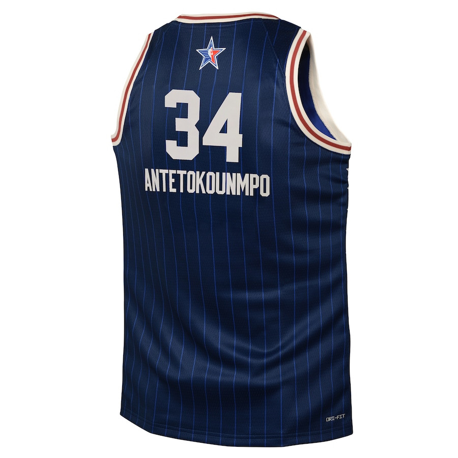 Giannis Antetokounmpo 34 2024 NBA All-Star Game Swingman Jersey - Navy - Gohipanda - Image 3