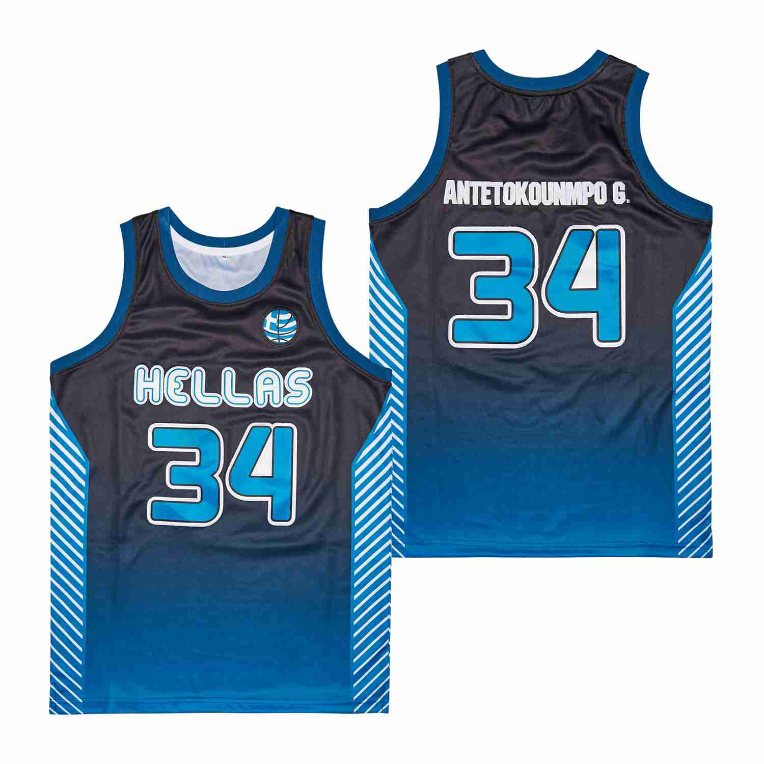 Giannis Greek Freak #34 Throwback Swingman Jersey Black Unisex - Gohipanda