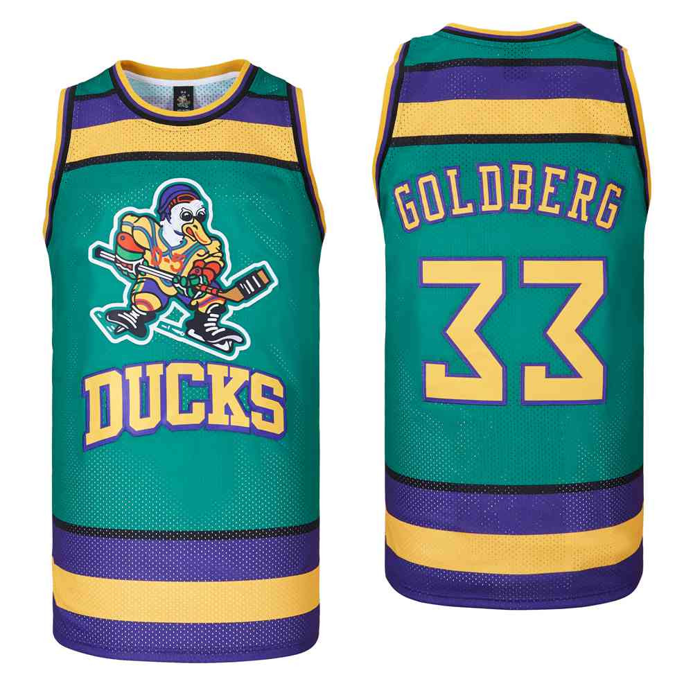 Goldberg 33 Mighty Ducks Swingman Jersey Green Multicolor Unisex - Gohipanda