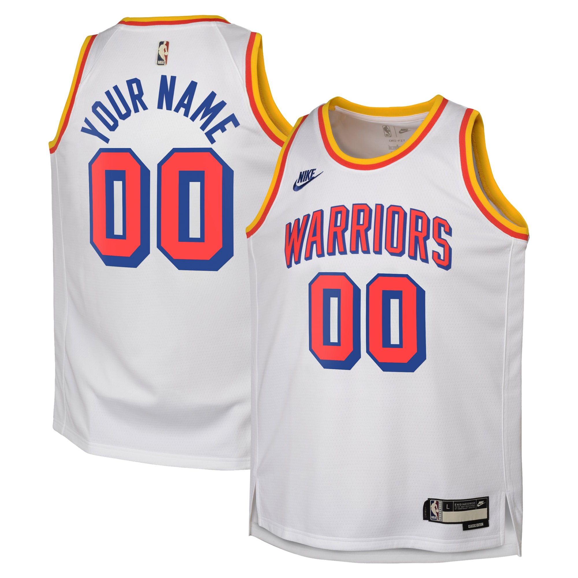 Golden State Warriors NBA Hardwood Classic Swingman Custom Jersey Unisex Multicolor - Gohipanda