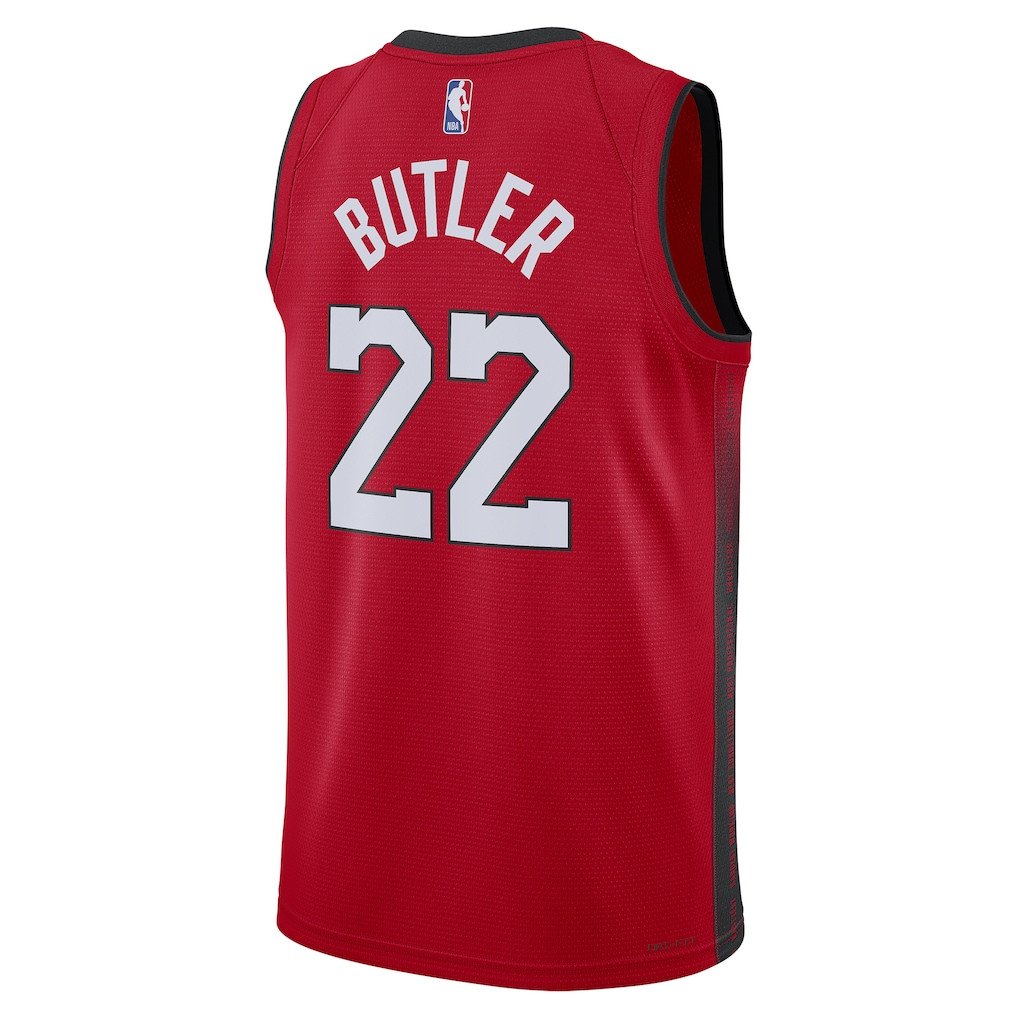 Jimmy Butler 22 Miami Heat Unisex 2024/25 Swingman Player Jersey City Edition Red - Gohipanda - Image 3