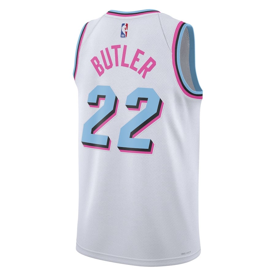 Jimmy Butler 22 Miami Heat Unisex 2024/25 Swingman Player Jersey City Edition White - Gohipanda - Image 3