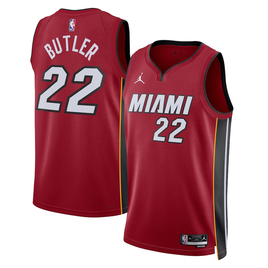 Jimmy Butler 22 Miami Heat Unisex Swingman Jersey Statement Edition Crimson - Gohipanda