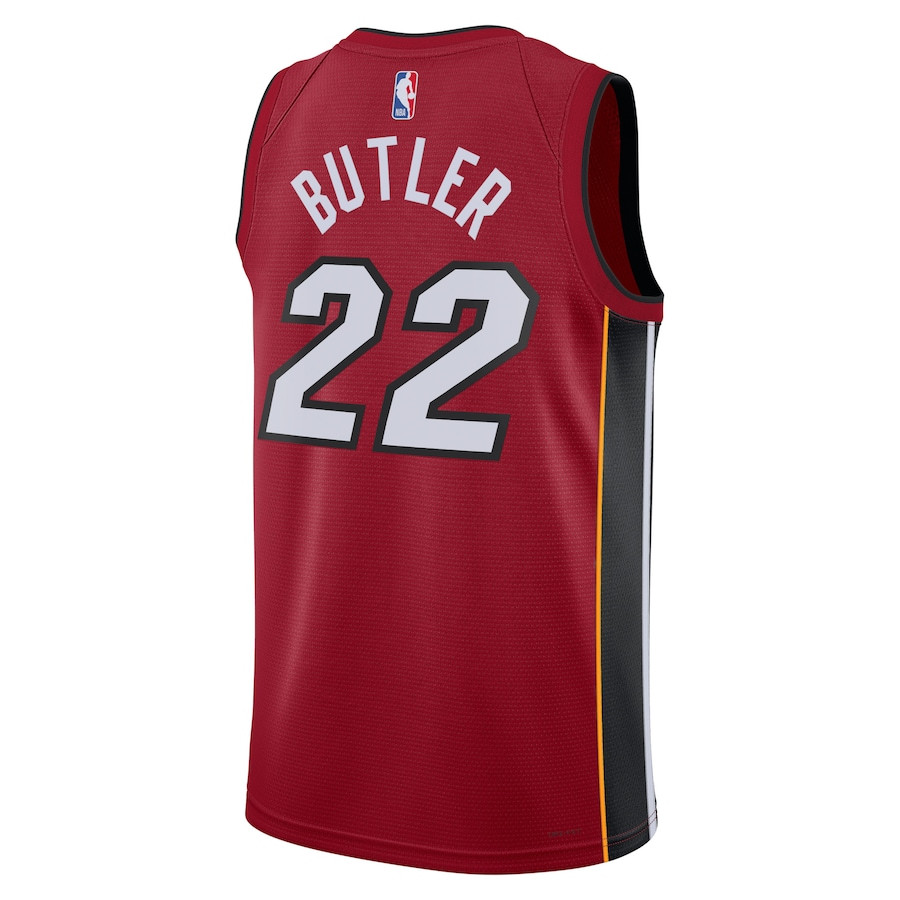 Jimmy Butler 22 Miami Heat Unisex Swingman Jersey Statement Edition Crimson - Gohipanda - Image 3