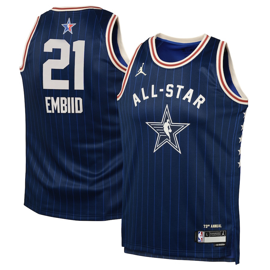 Joel Embiid 21 2024 NBA All-Star Game Swingman Jersey - Navy - Gohipanda