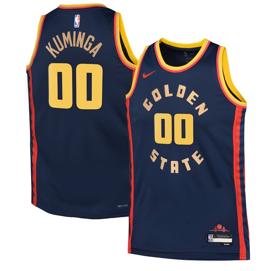 Jonathan Kuminga 00 Golden State Warriors City Edition Navy Swingman Jersey - Gohipanda