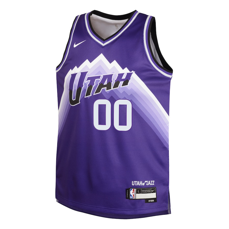 Jordan Clarkson 00 Utah Jazz 2023/24 City Edition Swingman Jersey Purple - Gohipanda - Image 2