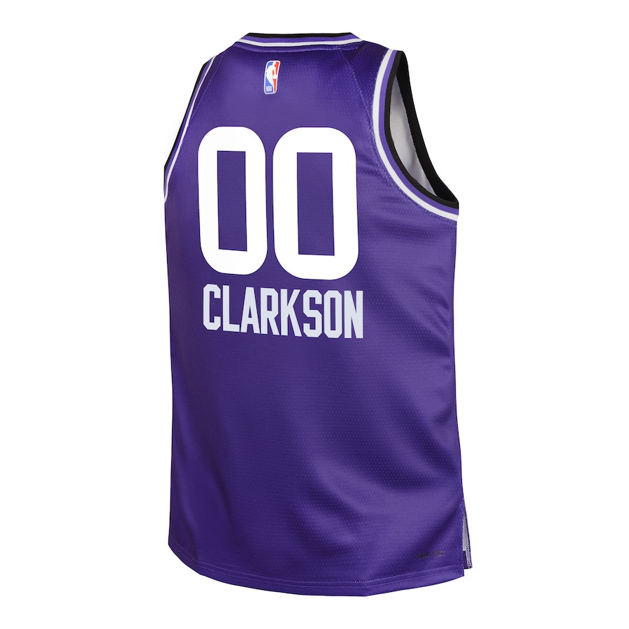 Jordan Clarkson 00 Utah Jazz 2023/24 City Edition Swingman Jersey Purple - Gohipanda - Image 3