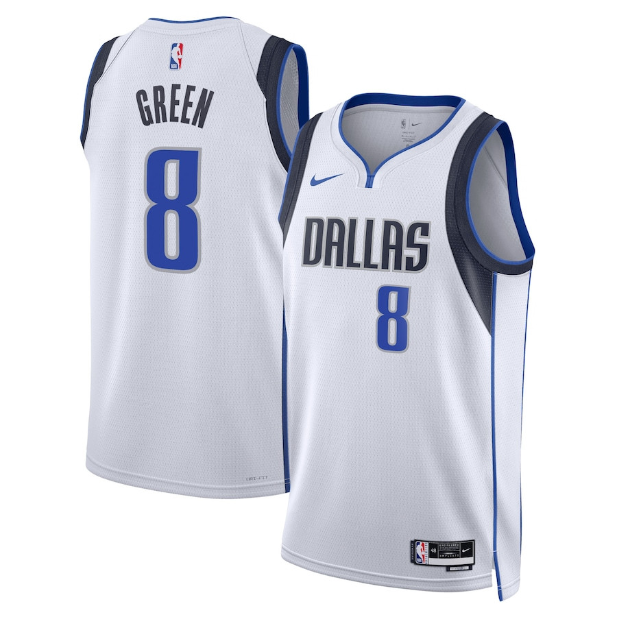 Josh Green 8 Dallas Mavericks Unisex Swingman Jersey Association Edition White - Gohipanda