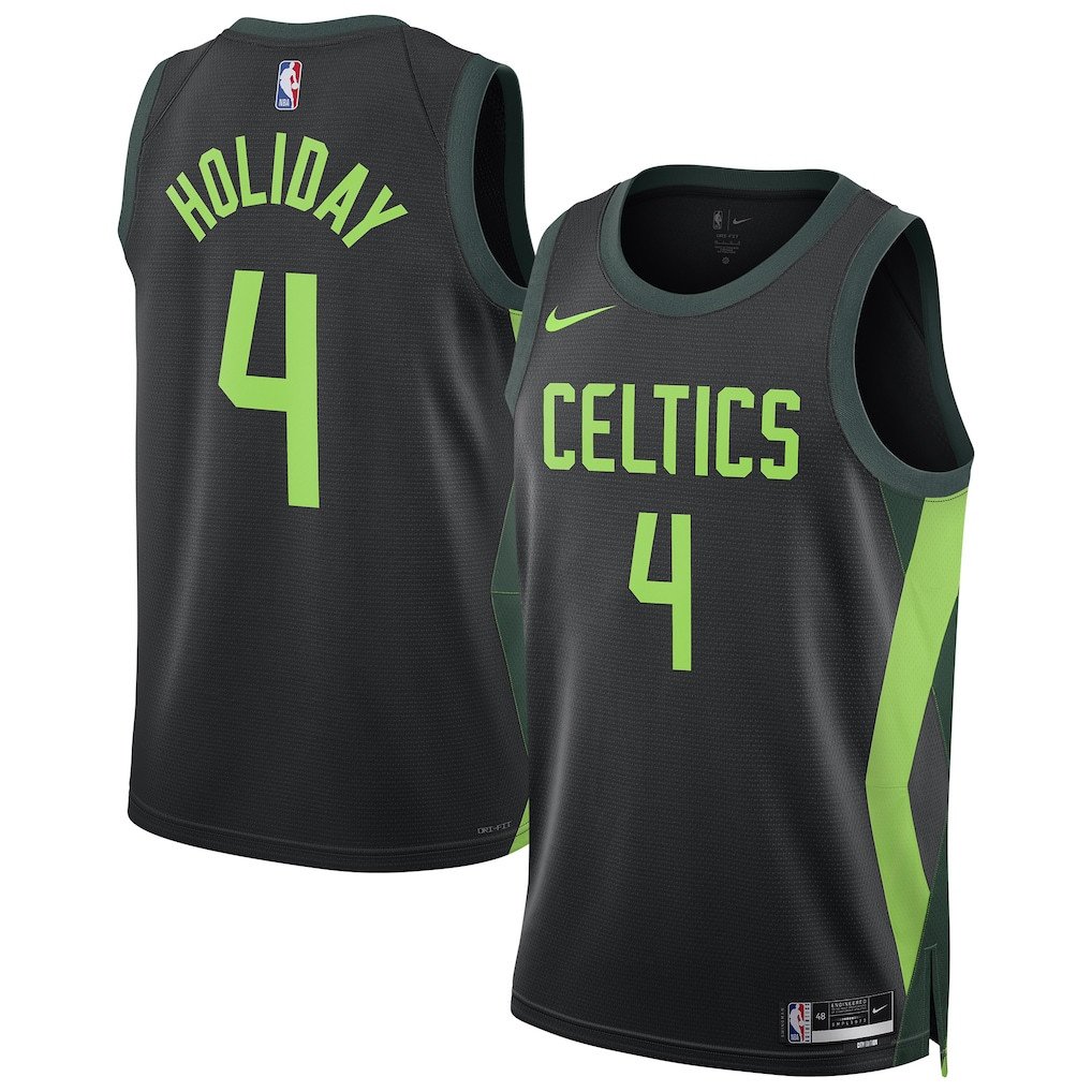 Jrue Holiday 4 Boston Celtics Unisex 2024/25 Swingman City Edition Jersey Black - Gohipanda