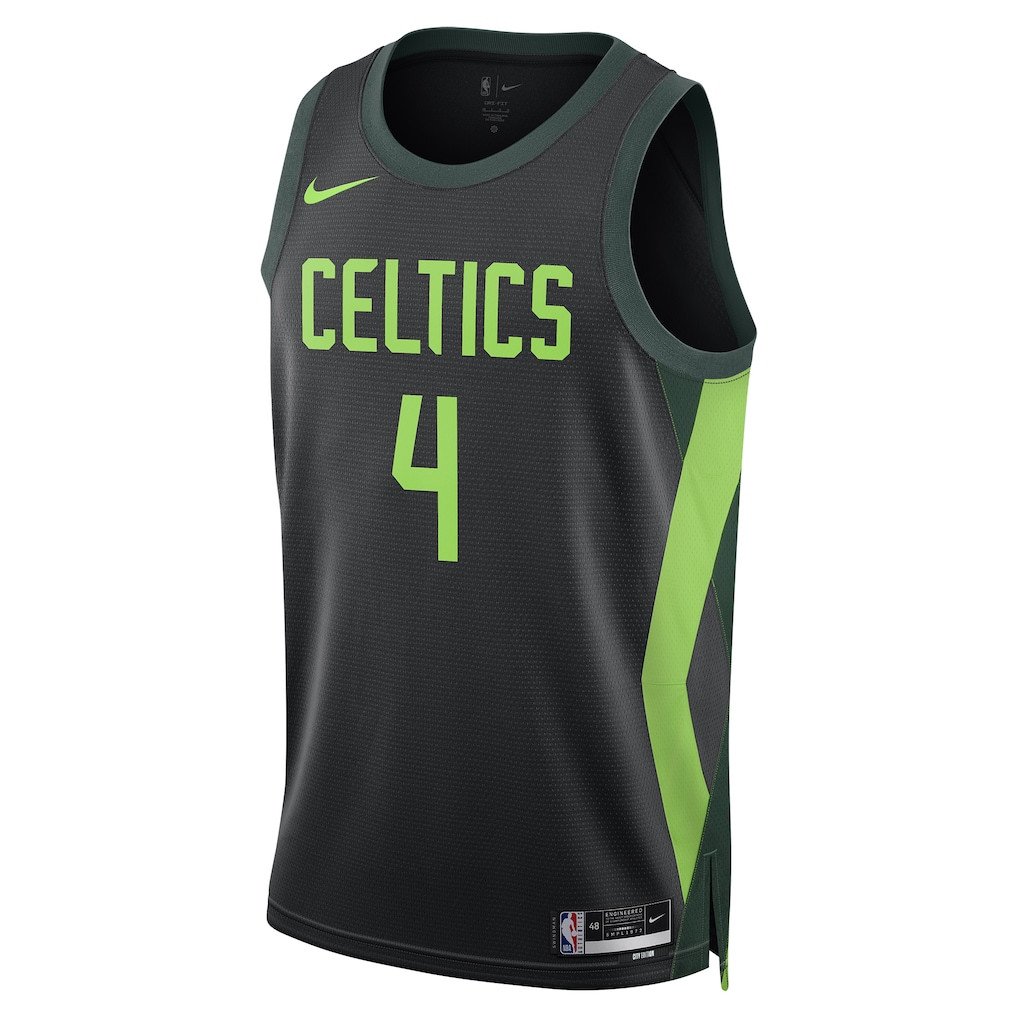 Jrue Holiday 4 Boston Celtics Unisex 2024/25 Swingman City Edition Jersey Black - Gohipanda - Image 2