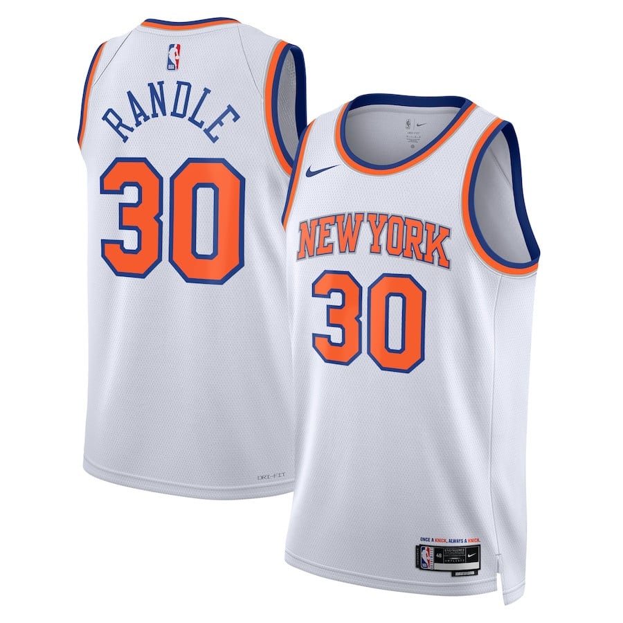 Julius Randle 30 New York Knicks Unisex Swingman Jersey Association Edition White - Gohipanda