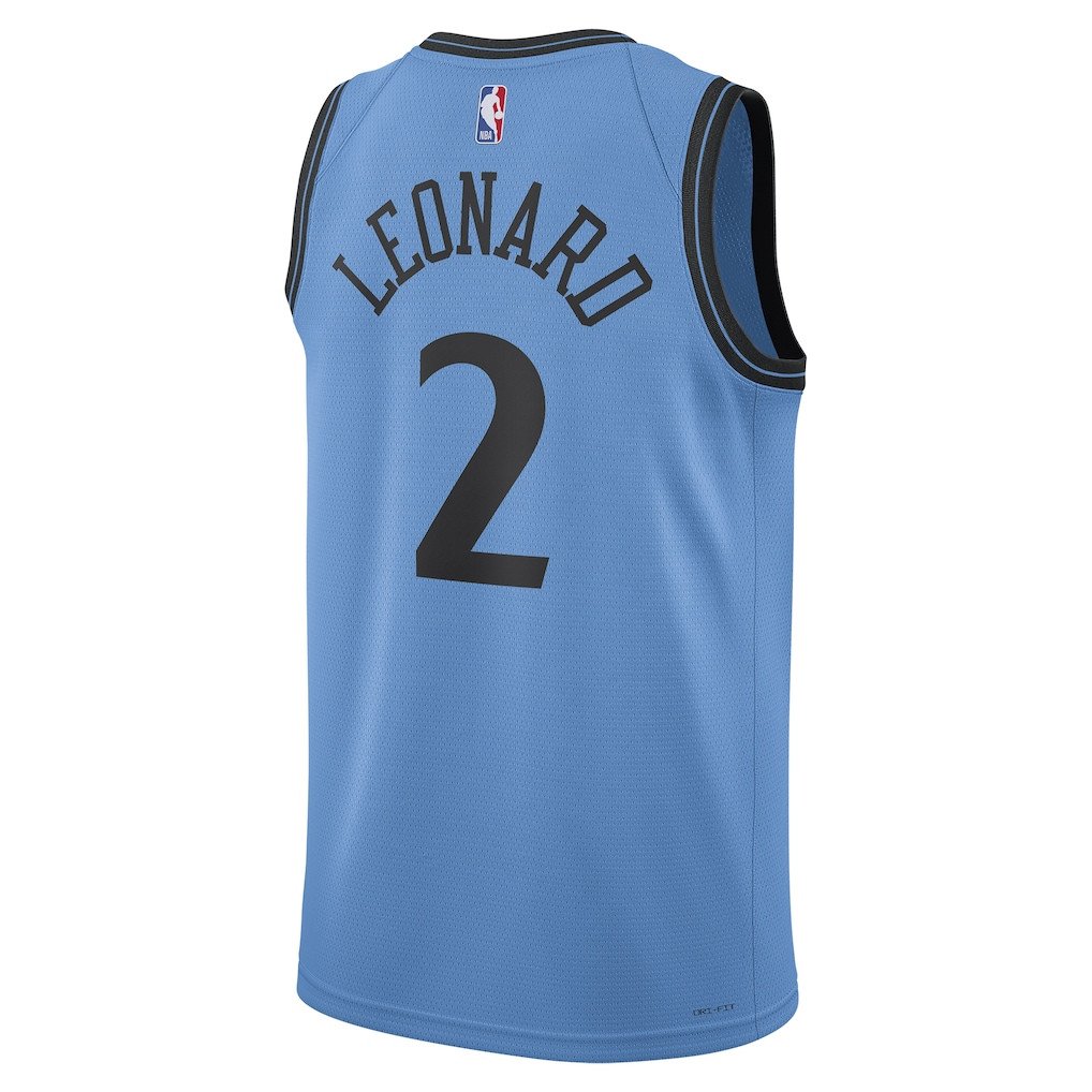 Kawhi Leonard 2 LA Clippers Unisex 2024/25 Swingman Player Jersey City Edition Light Blue - Gohipanda - Image 3
