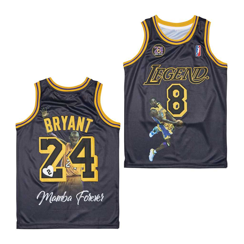 Kobe Bryant Hall of Fame Legacy Throwback Swingman Jersey Black Unisex - Gohipanda - Image 2