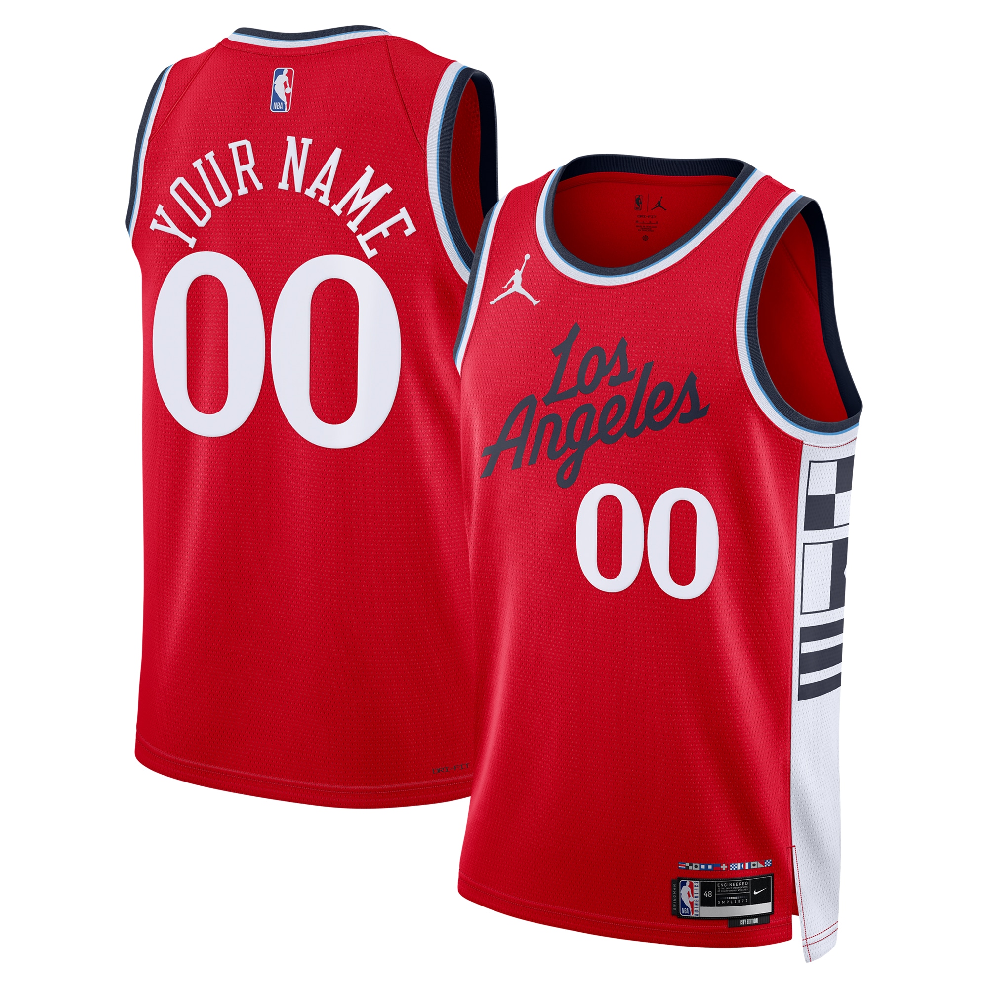LA Clippers Jordan NBA Statement Edition Swingman Jersey - Custom - Mens - Gohipanda