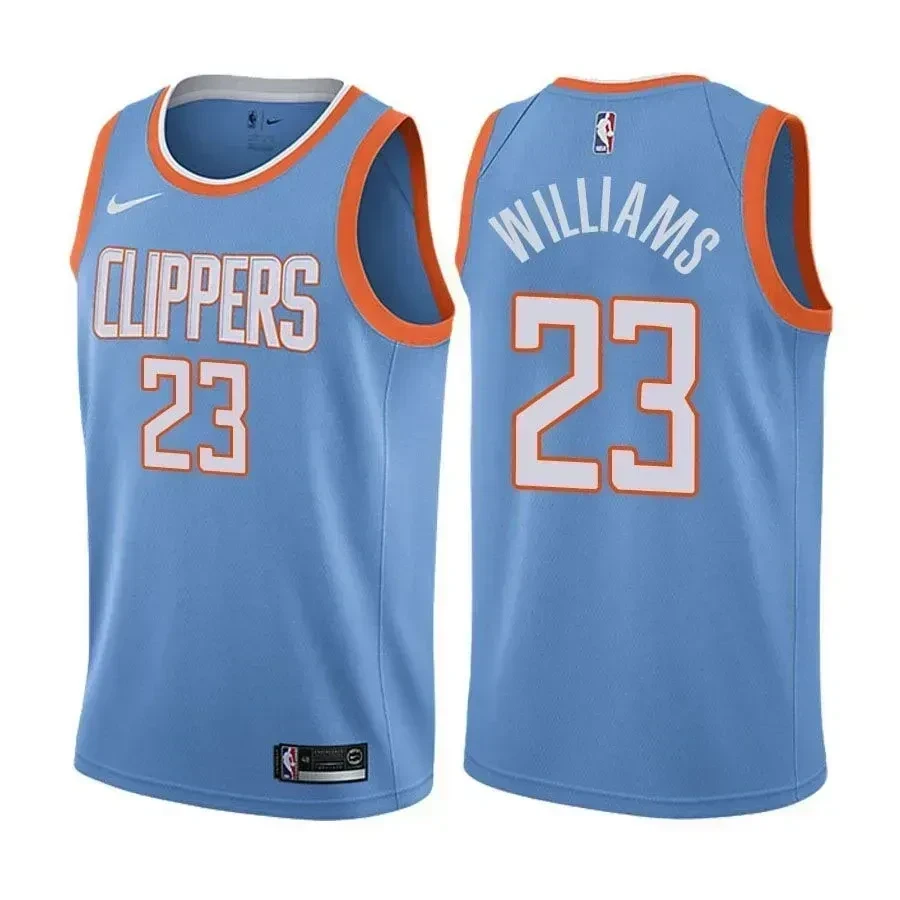 LA Clippers Lou Williams #23 City Edition Blue Basketball Jersey Unisex - Gohipanda