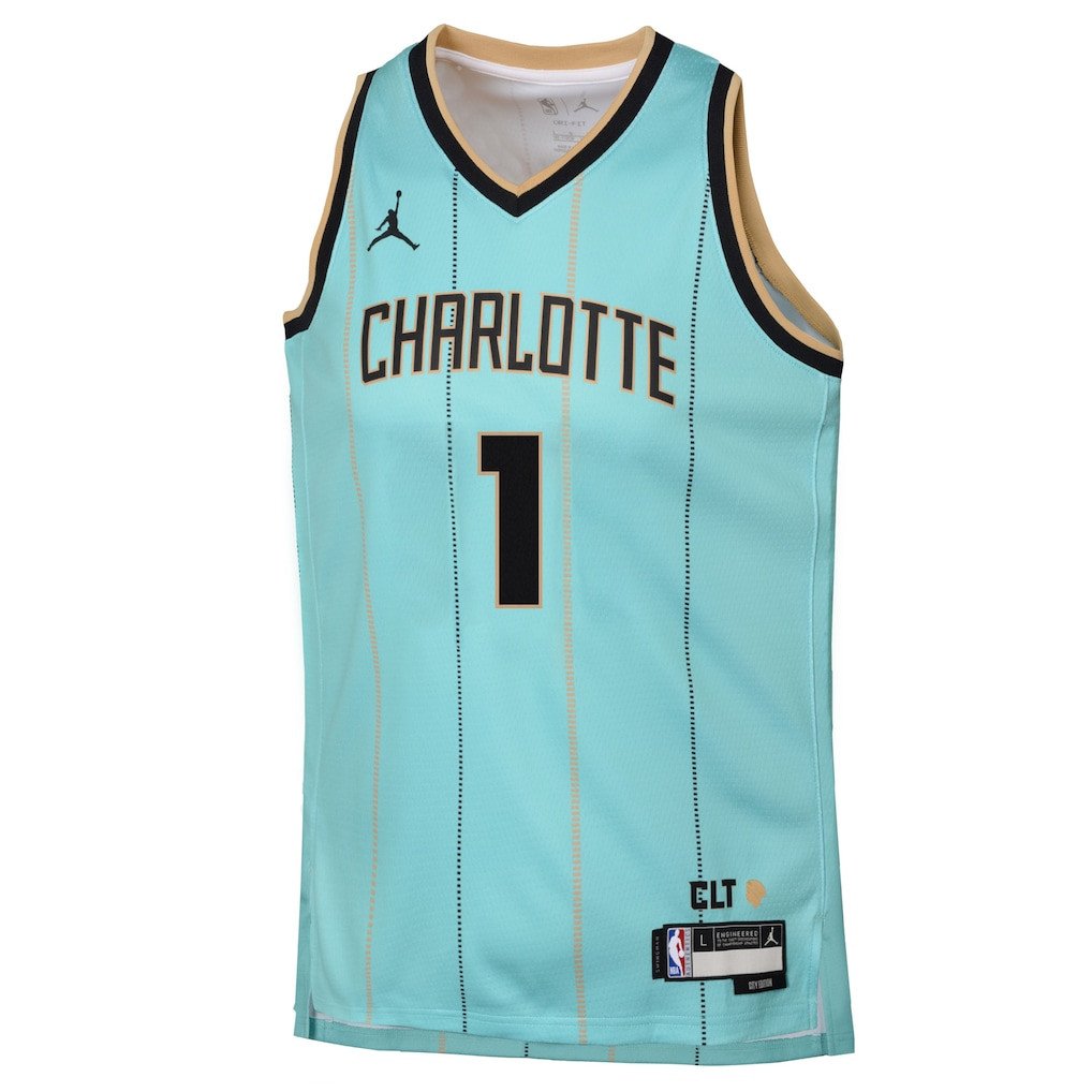 LaMelo Ball 1 Charlotte Hornets 2024/25 Swingman Jersey City Edition Mint - Gohipanda - Image 2