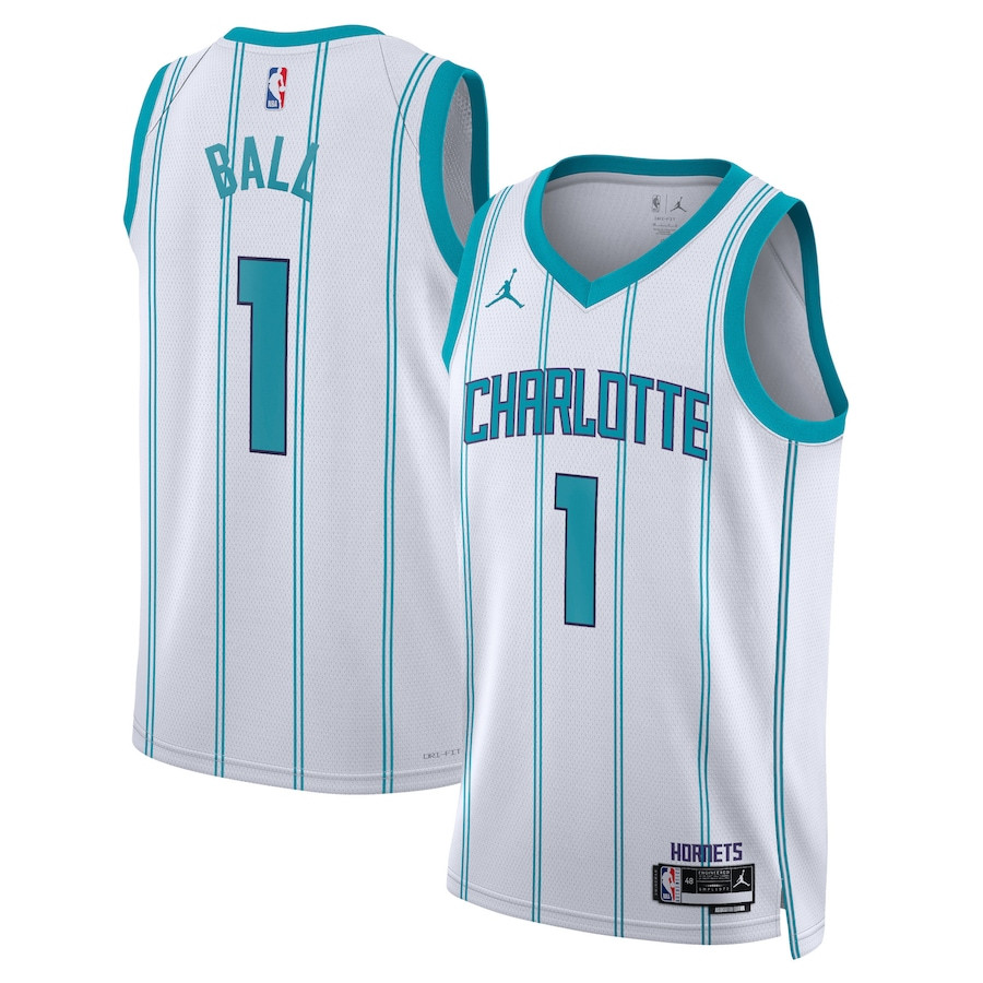 LaMelo Ball 1 Charlotte Hornets Unisex Swingman Jersey Association Edition White - Gohipanda