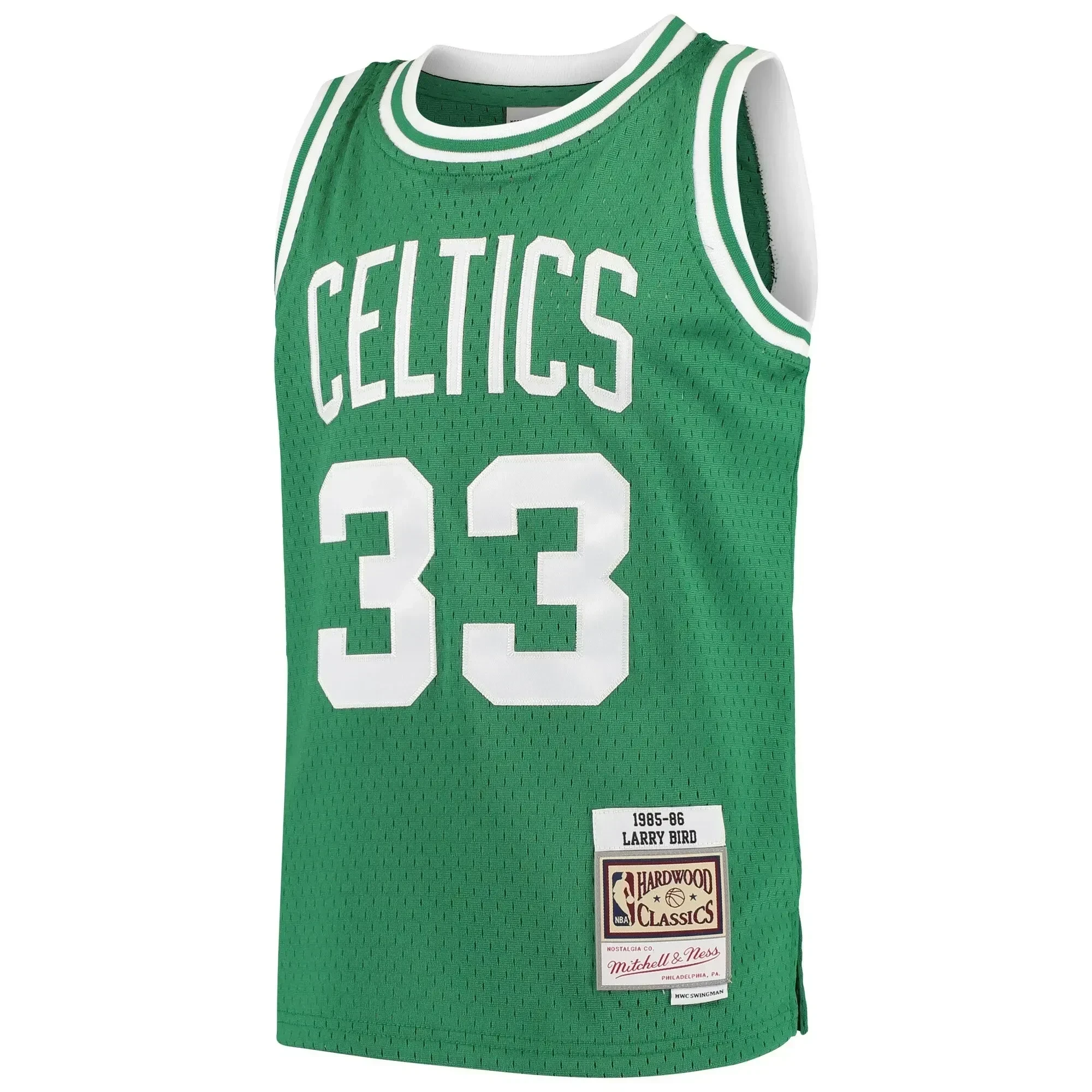 Larry Bird Boston Celtics Mitchell & Ness Hardwood Classics Swingman Throwback Jersey Kelly Green - Gohipanda