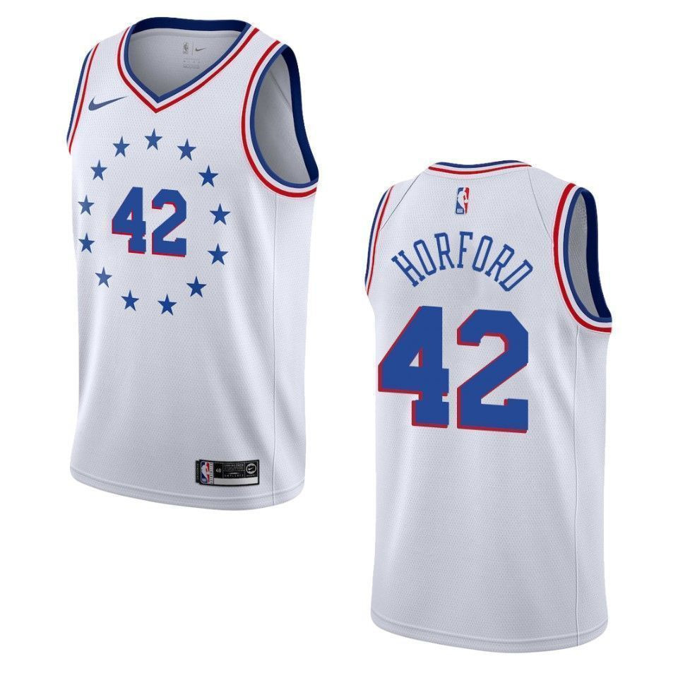 Men's Philadelphia 76ers Al Horford #42 Earned Swingman Jersey Multicolor - Gohipanda