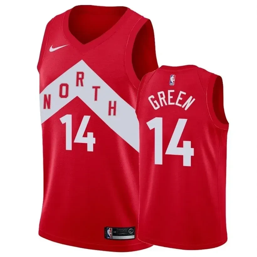 Men's Raptors Danny Green #14 Earned Edition Red Basketball Jersey - Gohipanda