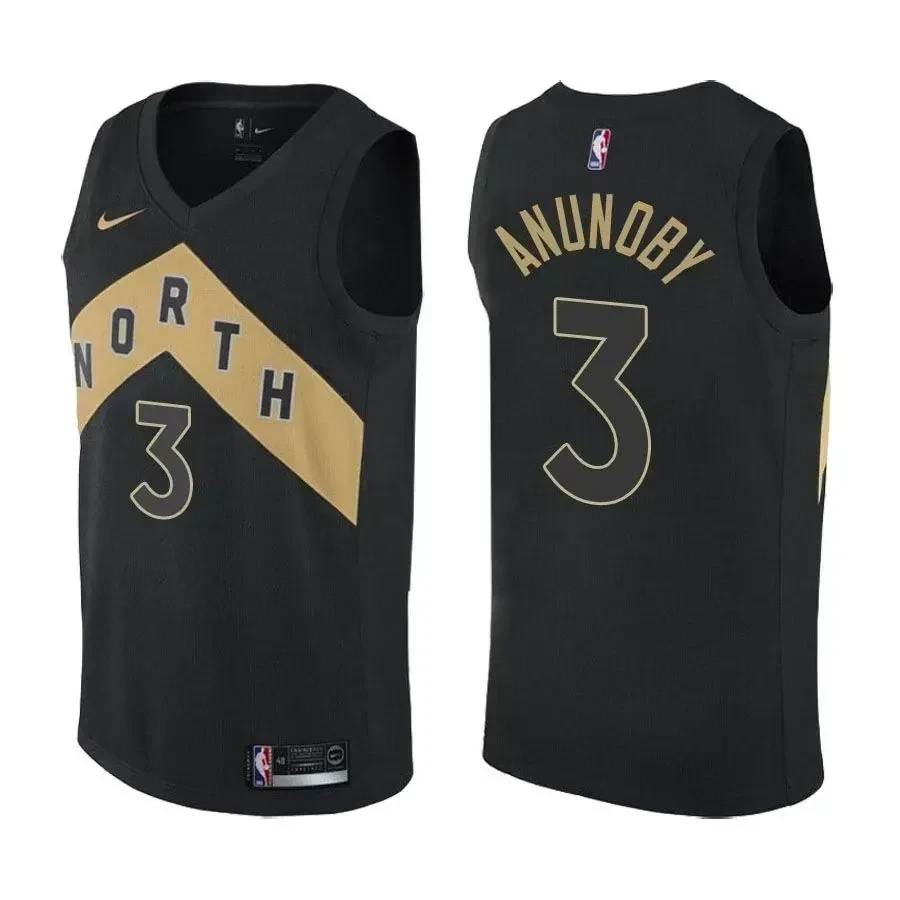 Men's Raptors OG Anunoby City Edition Black Basketball Jersey - Gohipanda
