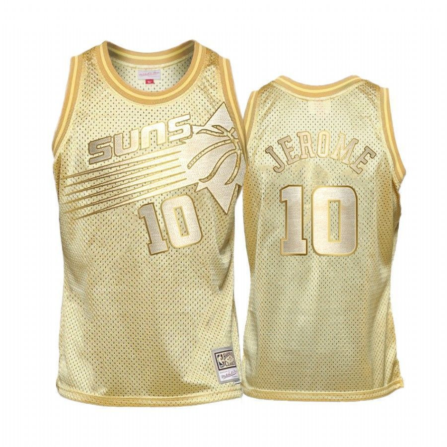 Men's Ty Jerome 10 Phoenix Suns Golden HWC Jersey Multicolor Polyester Sizes - Gohipanda