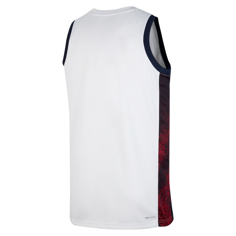 Men's USA Basketball 2024 Swingman Player Jersey White Unisex - Gohipanda - Image 2