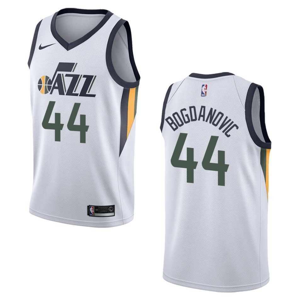Men's Utah Jazz Bojan Bogdanovic #44 Association Swingman Jersey White - Gohipanda