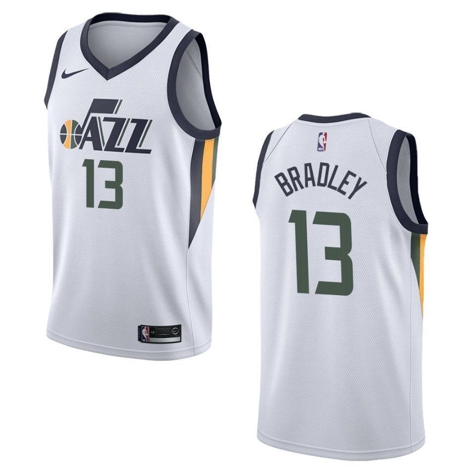 Men's Utah Jazz Tony Bradley #13 Association Swingman Jersey White - Gohipanda