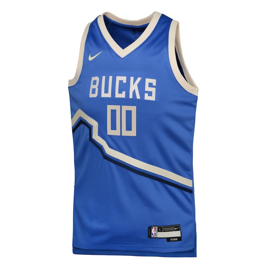 Milwaukee Bucks 2024/25 Swingman Custom Jersey City Edition Royal - Gohipanda - Image 2