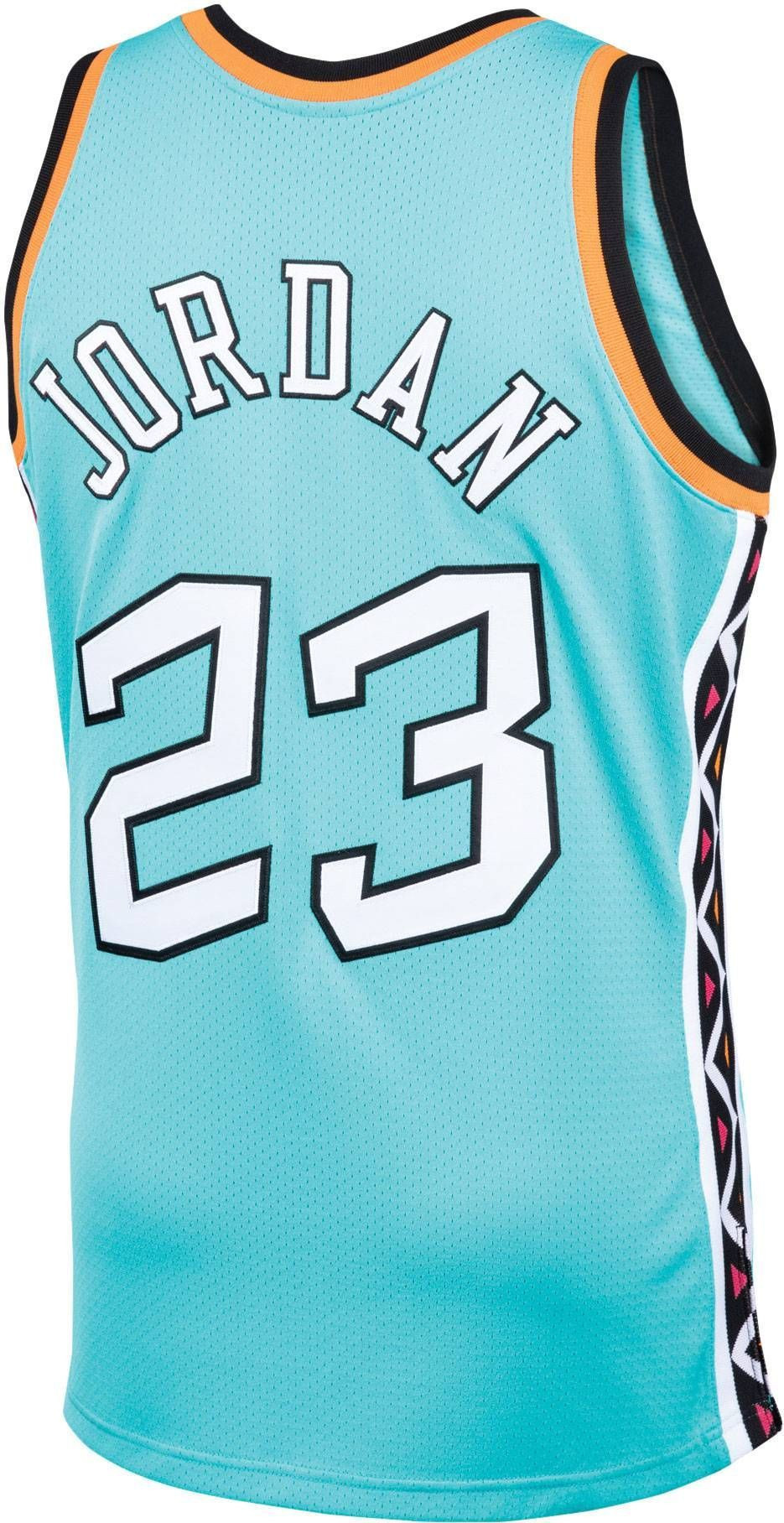 Mitchell & Ness Chicago Bulls Michael Jordan 23 All Star Game '96 Teal Swingman Jersey Men's - Gohipanda - Image 3