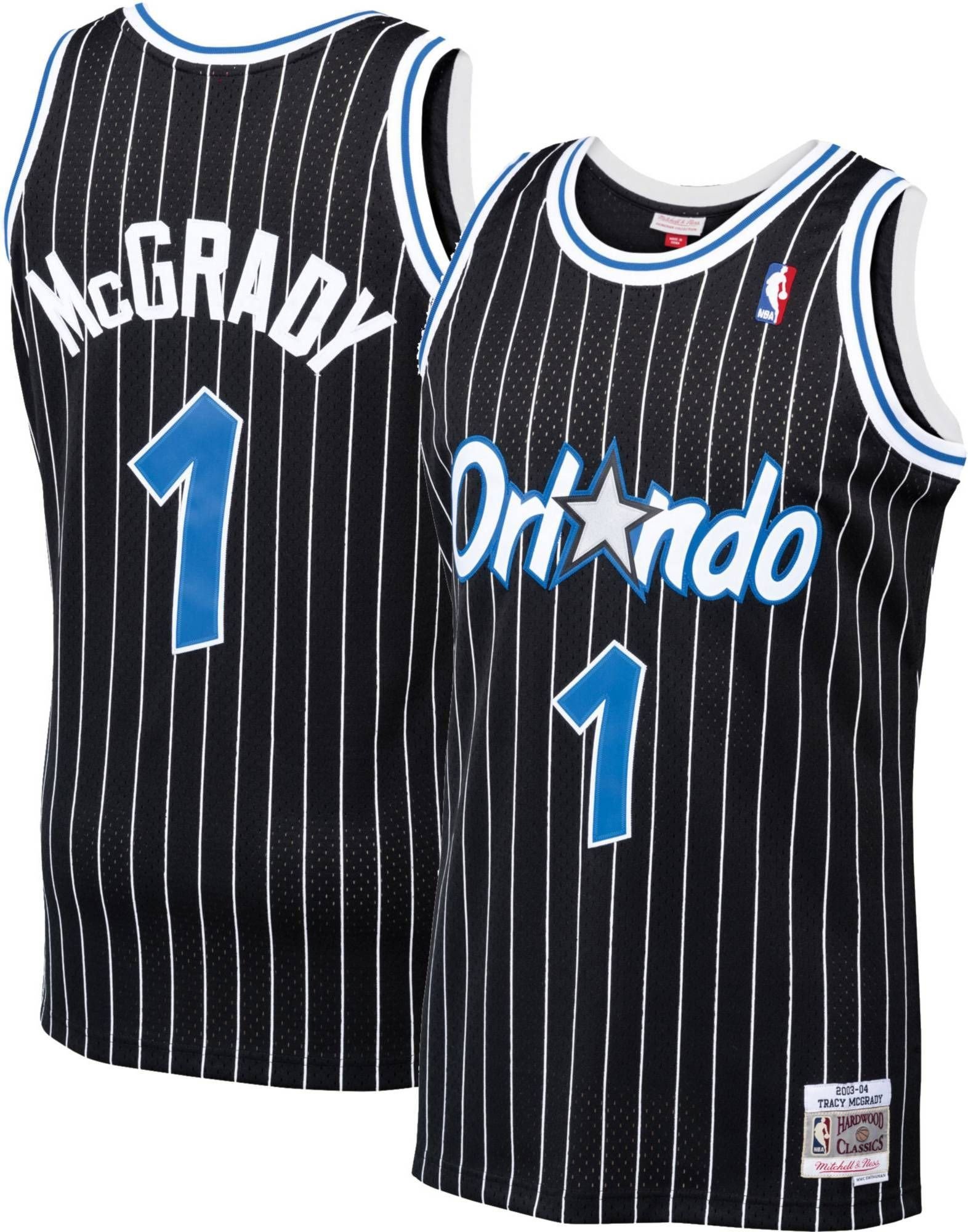 Mitchell & Ness Men's Orlando Magic Tracy McGrady #1 Swingman Black Jersey - Gohipanda