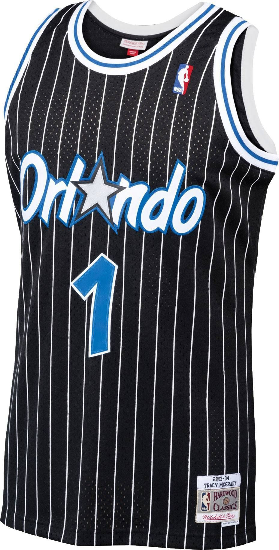 Mitchell & Ness Men's Orlando Magic Tracy McGrady #1 Swingman Black Jersey - Gohipanda - Image 2