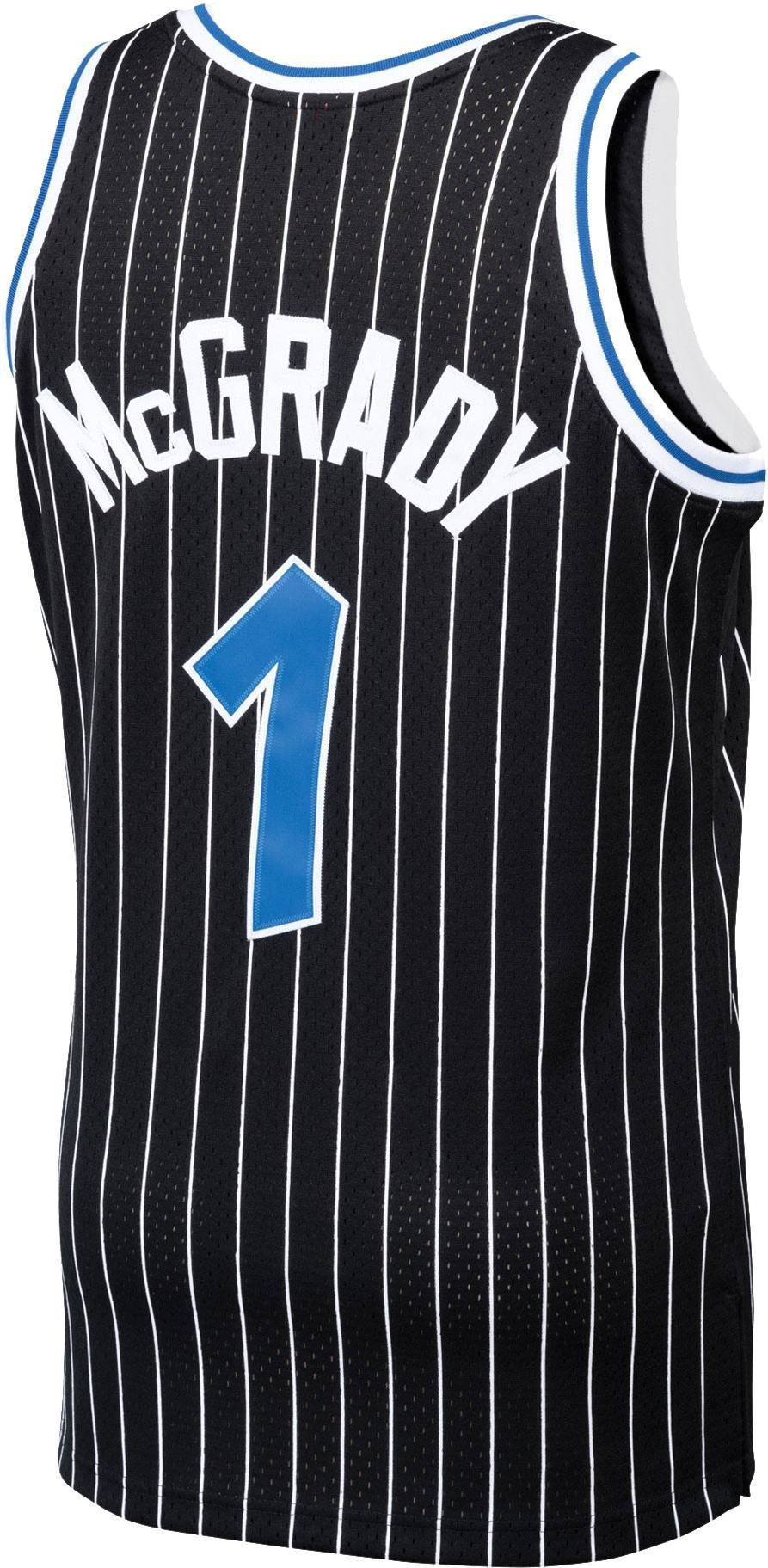 Mitchell & Ness Men's Orlando Magic Tracy McGrady #1 Swingman Black Jersey - Gohipanda - Image 3