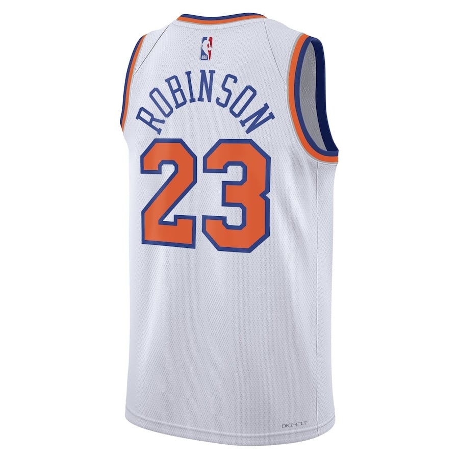 Mitchell Robinson 23 New York Knicks Unisex Swingman Jersey Association Edition White - Gohipanda - Image 3