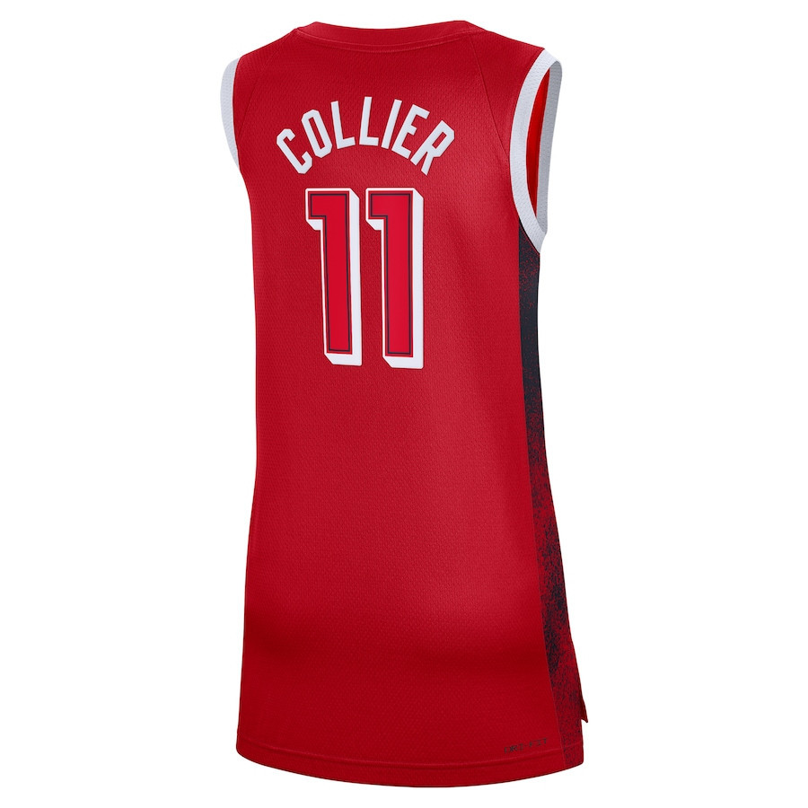 Napheesa Collier 11 USA Basketball 2024 Swingman Player Jersey Red Multicolor Unisex Adult - Gohipanda - Image 3