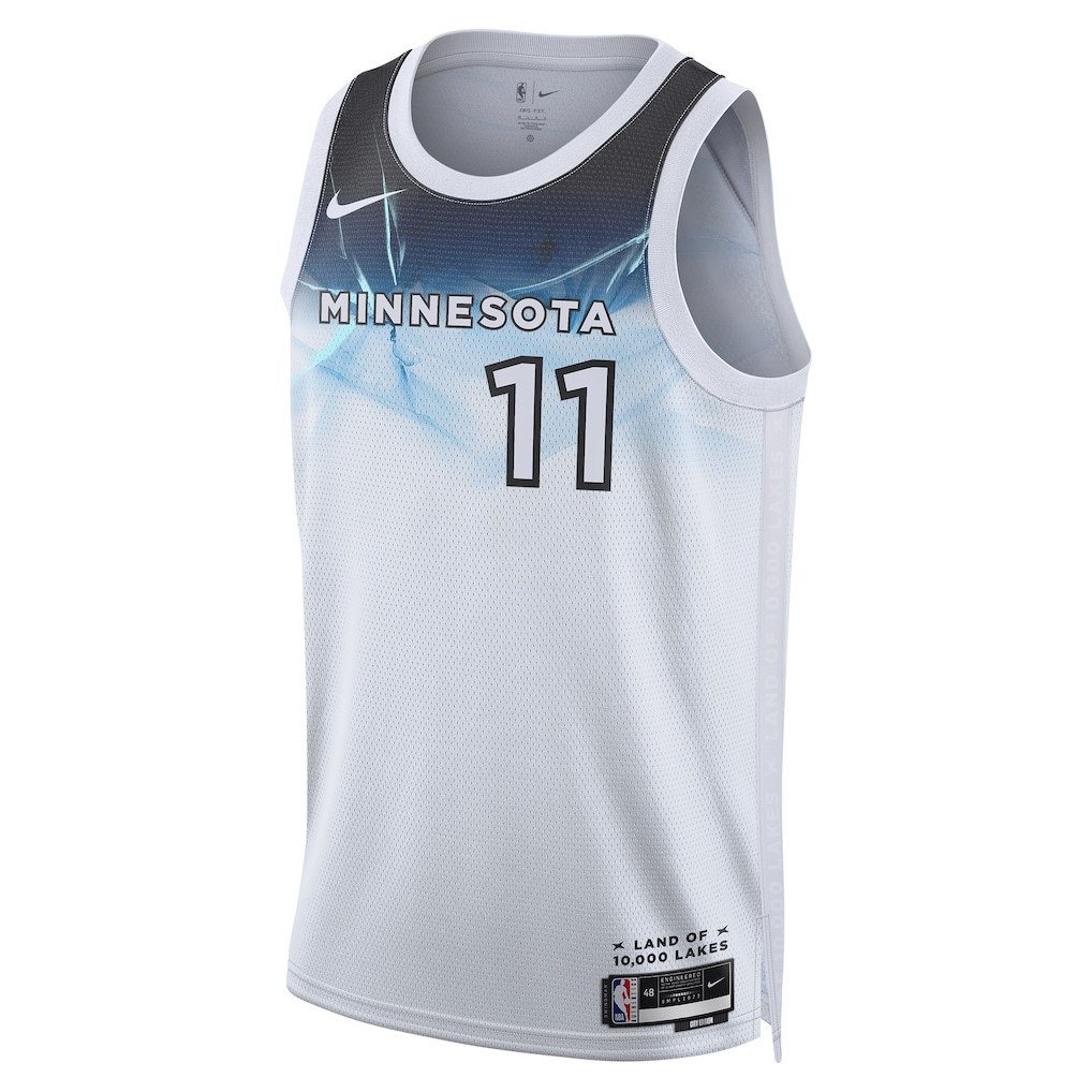 Naz Reid 11 Minnesota Timberwolves Unisex 2024/25 Swingman Player Jersey City Edition White - Gohipanda - Image 2