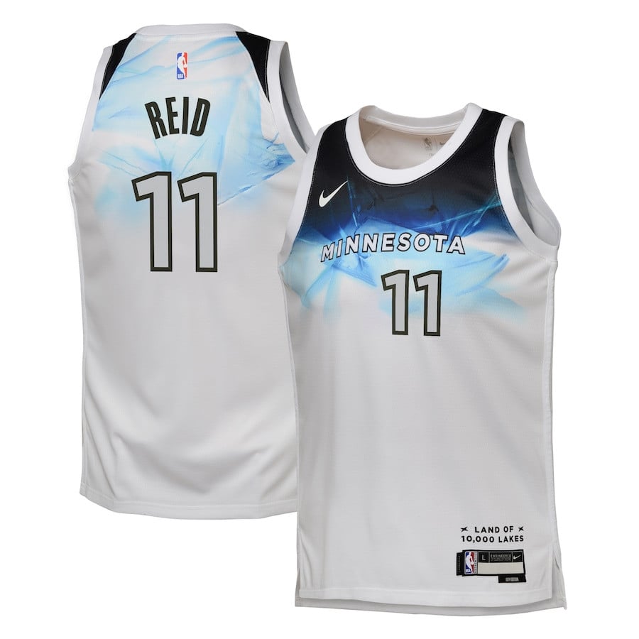 Naz Reid 11 Minnesota Timberwolves City Edition Swingman Jersey White - Gohipanda