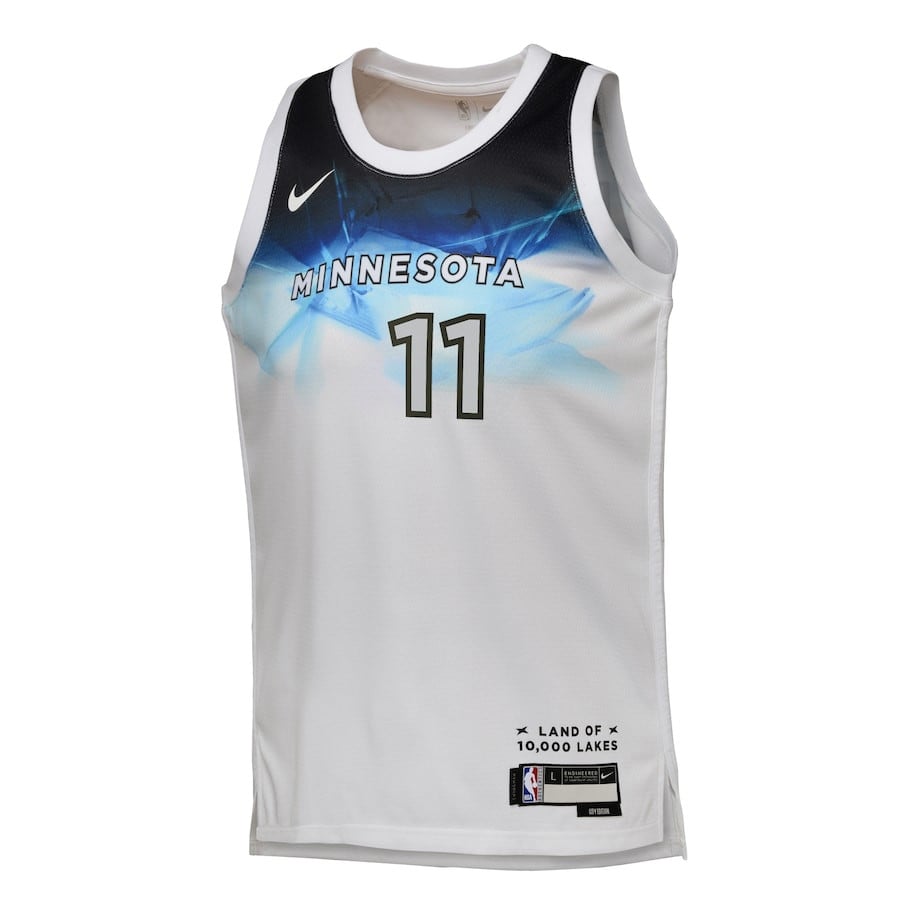 Naz Reid 11 Minnesota Timberwolves City Edition Swingman Jersey White - Gohipanda - Image 2