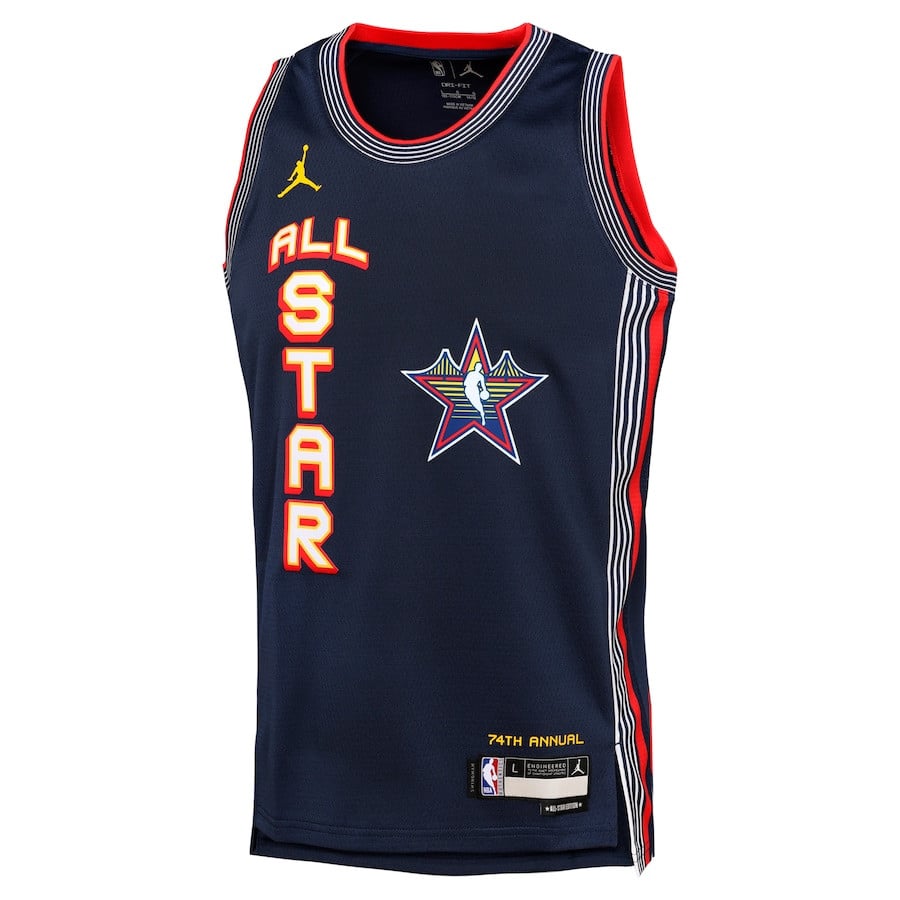 NBA All Star 2025 Swingman Team Jersey Navy Multicolor - Gohipanda - Image 2
