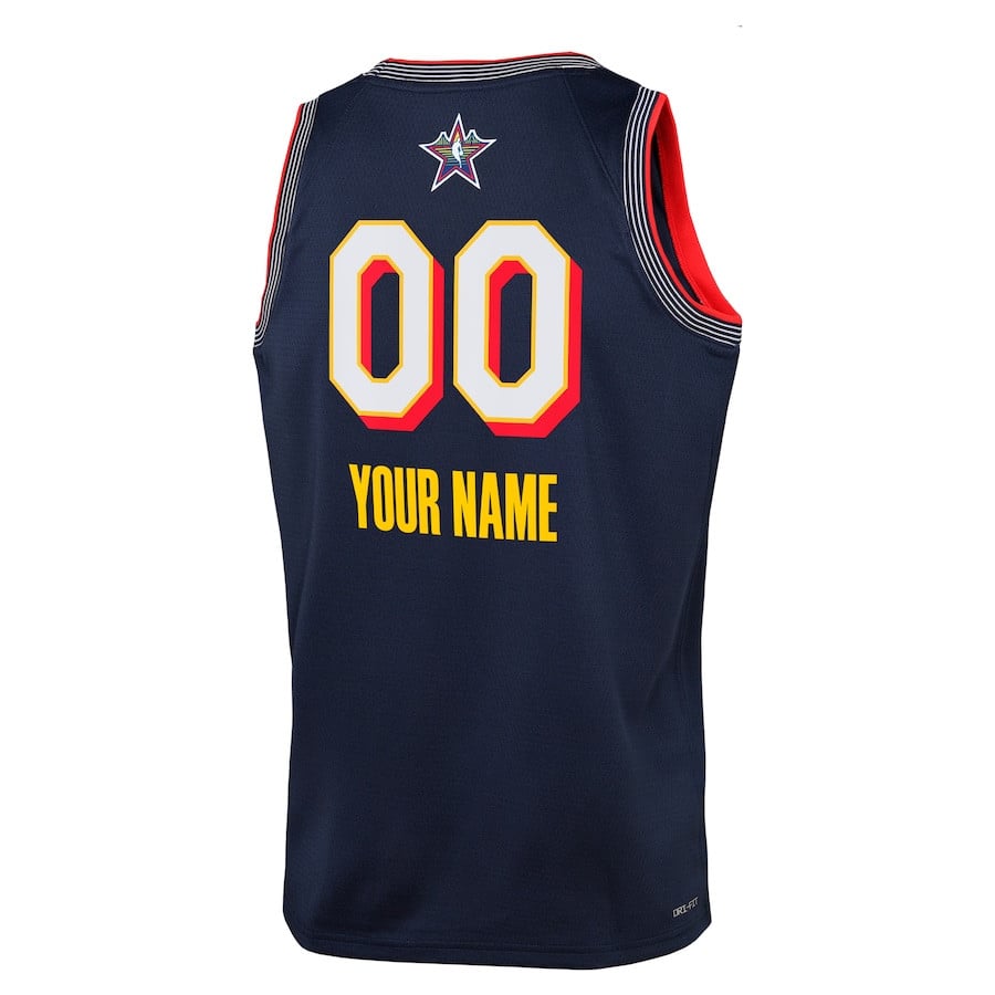 NBA All Star 2025 Swingman Team Jersey Navy Multicolor - Gohipanda - Image 3