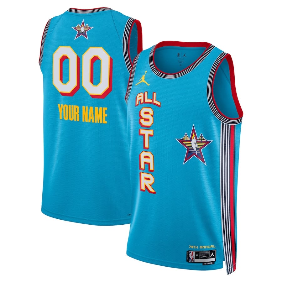 NBA All Star 2025 Swingman Unisex Jersey Blue Multicolor Sizes - Gohipanda