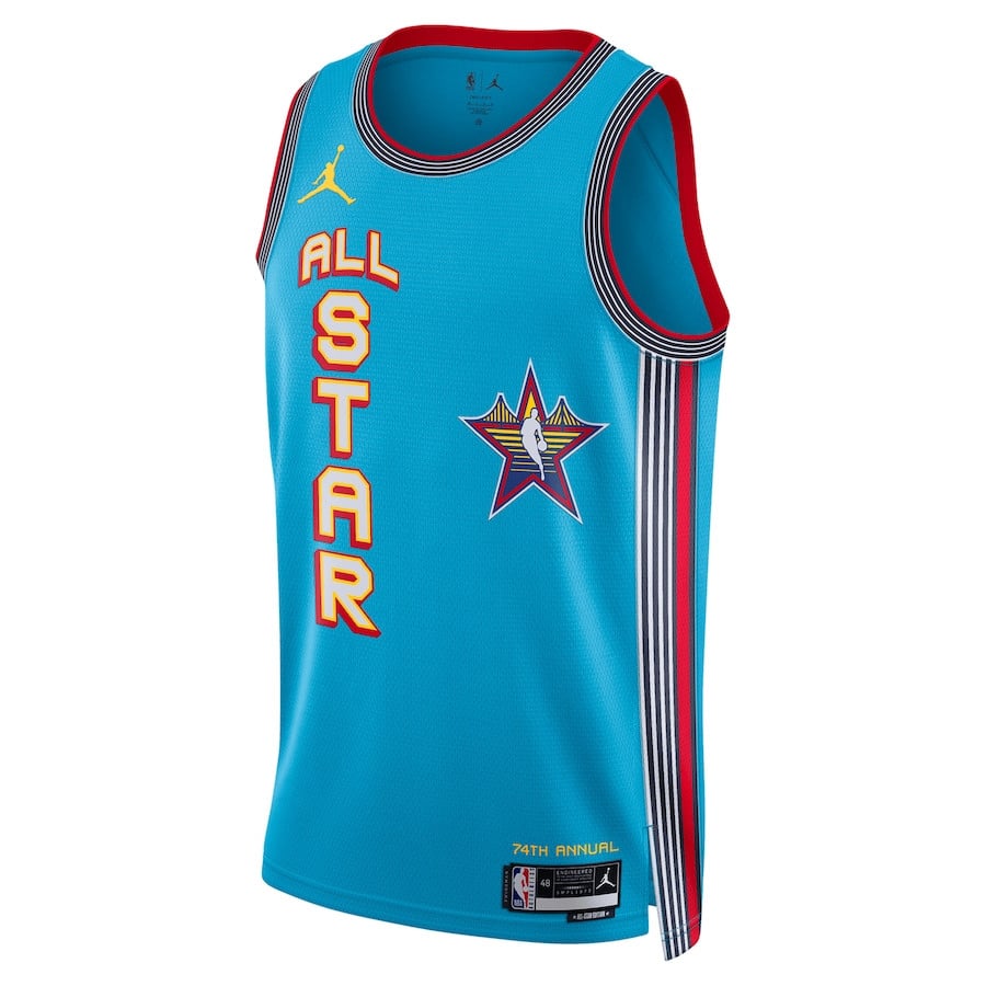 NBA All Star 2025 Swingman Unisex Jersey Blue Multicolor Sizes - Gohipanda - Image 2