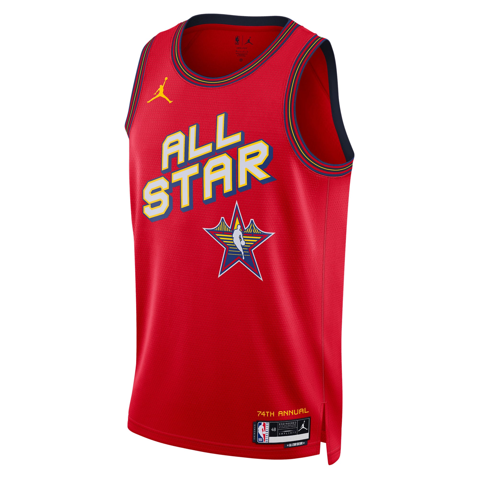 NBA Jordan Brand All Star 2025 Swingman Jersey Red Shai Gilgeous-Alexander Unisex - Gohipanda - Image 2