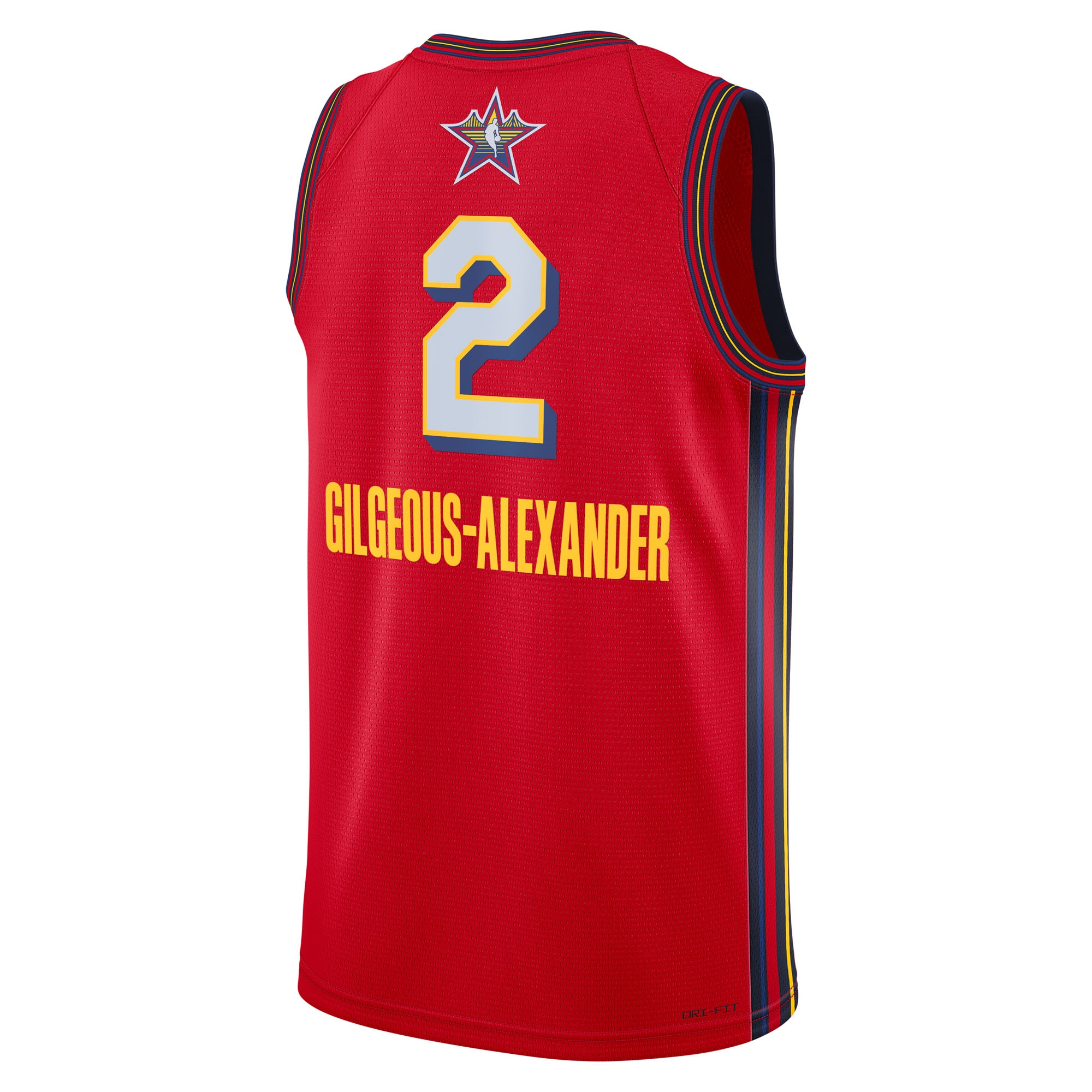 NBA Jordan Brand All Star 2025 Swingman Jersey Red Shai Gilgeous-Alexander Unisex - Gohipanda - Image 3